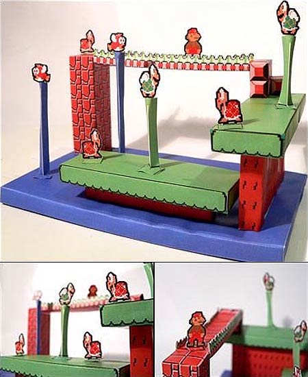 Super Mario Bros. Papercraft