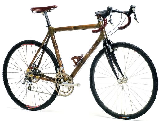 Das Bambus-Fahrrad von Calfee Design ist ökologisch abbaubar.