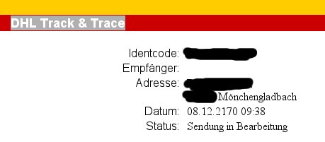 DHL Track & Trace