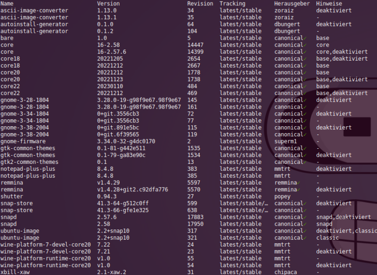 Alte Snap Pakete Unter Ubuntu L schen Tagebuch Eines Internetjunkies alte-snap-pakete-unter-ubuntu-l-schen-tagebuch-eines-internetjunkies